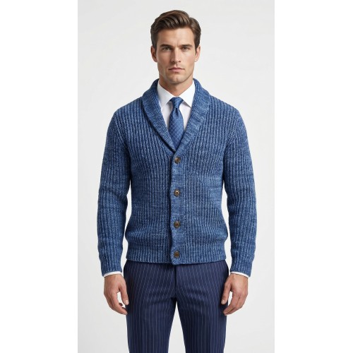 Handgestrickte Strickjacke, Business-Look
