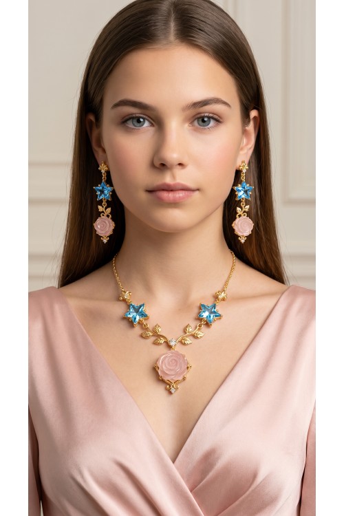 ,,English Rose´´ originelles Schmuckset, nur auf Bestellung, Unikat ,,English Rose´´ originelles Schmuckset, nur auf Bestellung, Unikat