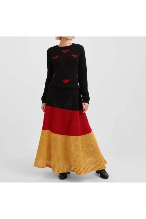 Handgestricktes Kleid aus Merinowolle, Unikat