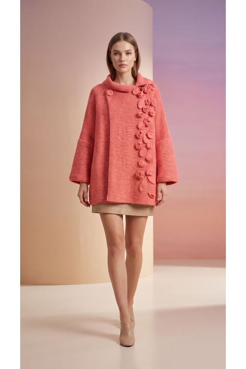 Handgestrickter Sommer Jacke aus 100% Baumwolle Handgestrickter Sommer Jacke aus 100% Baumwolle