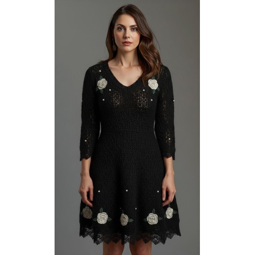 Winterkleid aus reinem Alpaka, handgestrickt, Unikat Winterkleid aus reinem Alpaka, handgestrickt, Unikat