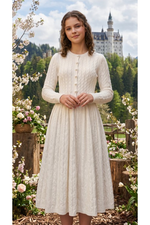 Ein handgestricktes, äußerst elegantes Frühjahrs- und Sommeroutfit aus Baumwolle und Kaschmir Ein handgestricktes, äußerst elegantes Frühjahrs- und Sommeroutfit aus Baumwolle und Kaschmir